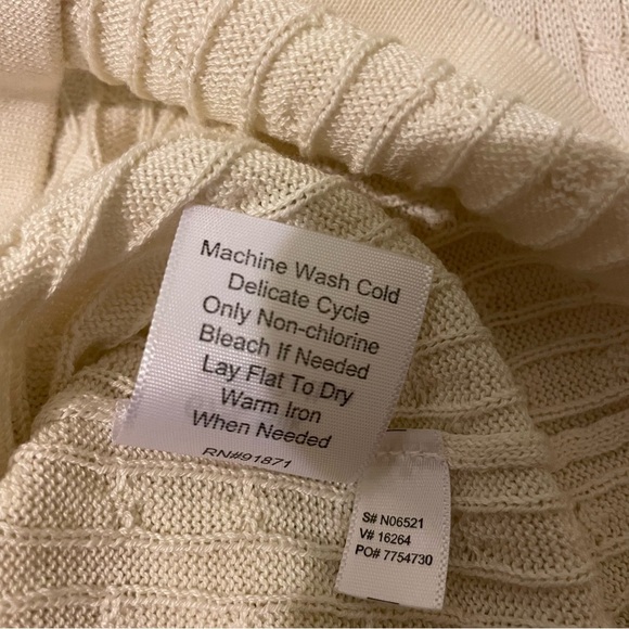 Norm Thompson y2k silk/cotton cardigan sweater-small EUC - Picture 8 of 8